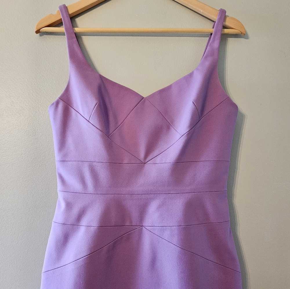Robert Rodriguez Cocktail Sleeveless Classy Mini Dress Lilac Size 8. - Picture 4 of 16